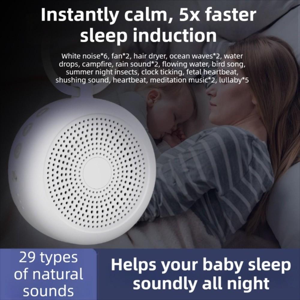 Portable Mini Sleep Sound Machine Rechargeable Noise Reduction Sleep Sound Machine  Travel