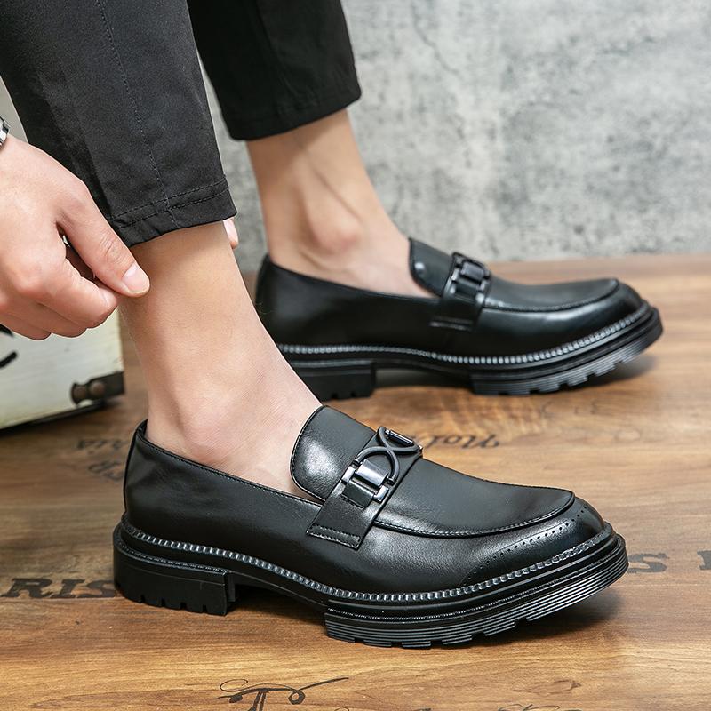 High Quality Business Leather Shoes Men Winter Men’S Dress Shoes British Style Formal Wedding Business Office Shoes Men Loafer