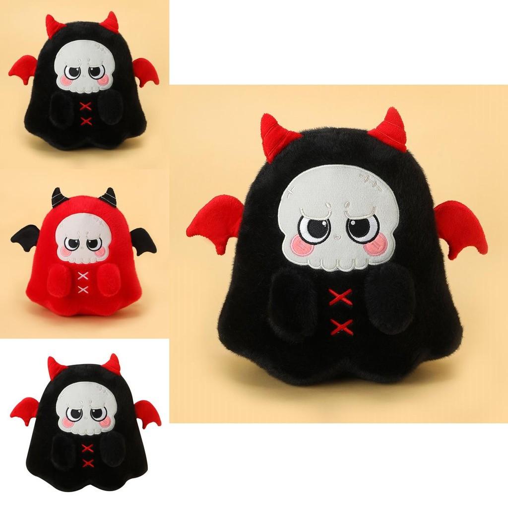 Halloween Schwarz Rot Geist Totenkopf Plüschtier Kissen Für Party Und Kinder