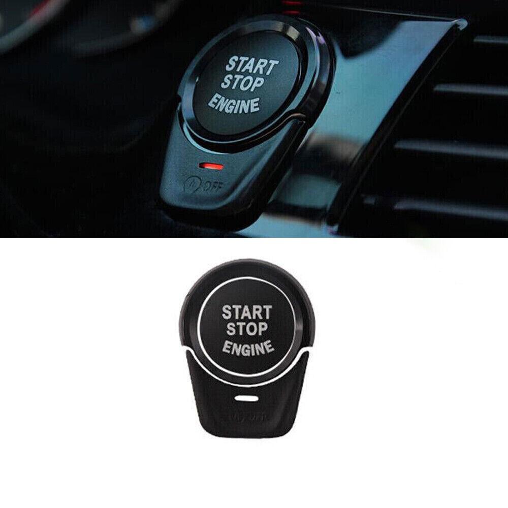 2018-22  For BMW 5 Series G30 Black Aluminum One-Click Startup Switch Cover Trim