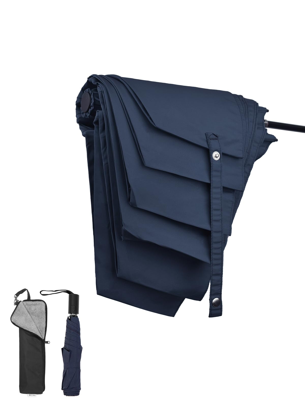 

KIZAWA Складной карбоновый автоматический уровень 5 Водонепроницаемый Включает чехол-зонт, Формоустойчивый, Сверхлегкое волокно, 195 г, Открытие/закрытие одним касанием,