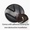 2Pcs Front and Rear Emblem For VW Golf 6/Golf 7/Golf 7.5/Golf 8 Not Affect ACC Modified Black Label Flat Mirror Logo CoverSticke