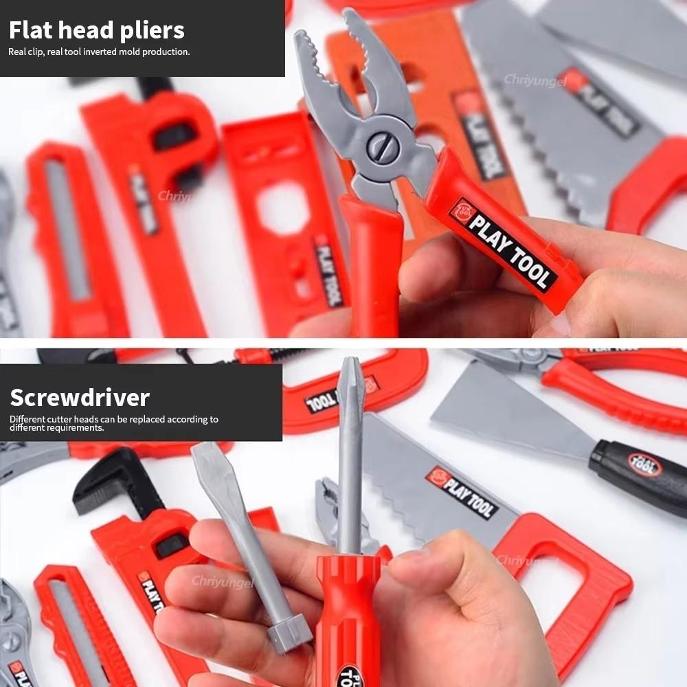 With Toy Drill Pretend Play Tool Kit With Screwdrivers Toy Tool Box For Toddler