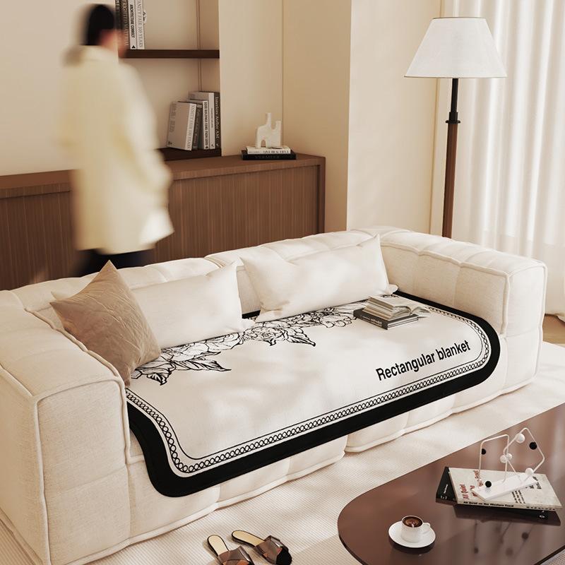 

Подушка для дивана из высококачественного ледяного шелка в стиле ретро, нескользящая, летняя, прохладная, дышащая, цельная, для гостиной, прямой ряд, чехол для дивана 90*90cm