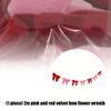 User Friendly Polyester Velvety Bowknot Garlands Efficient for Sustainable Celebration 2 Meters Long Durable Decors