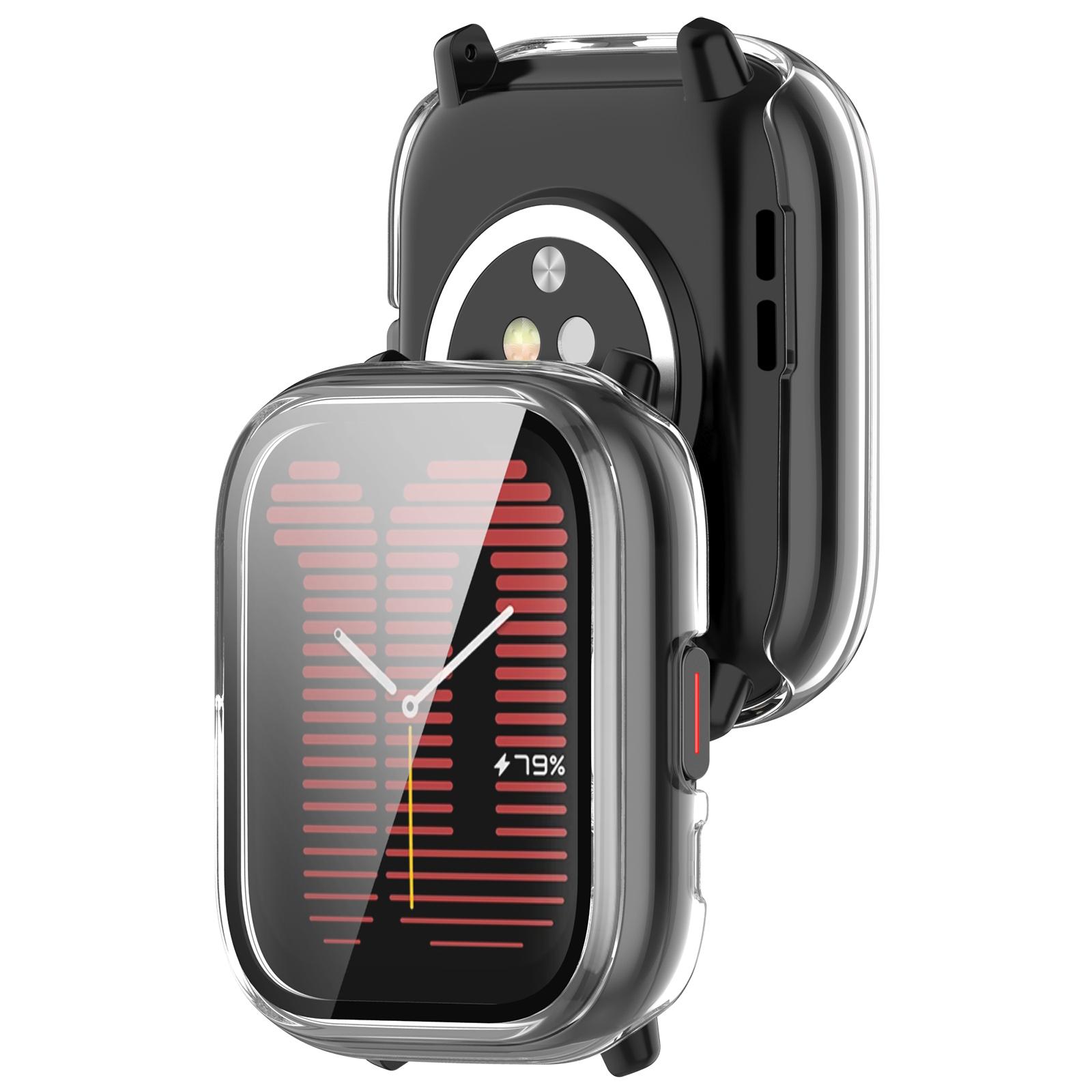 

Чехол для часов + Защитная пленка для экрана для Huami Amazfit Active A2211 Защитная крышка для экрана с рамкой из закаленного стекла Чехлы Amazfit Active