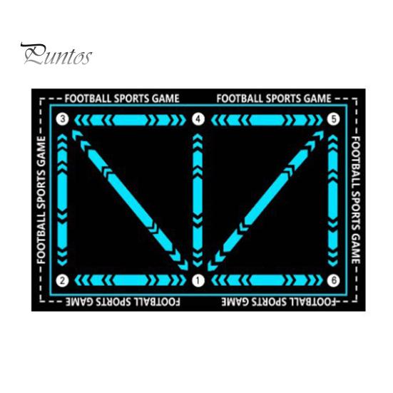 Basketball Footwork Trainer Training Mat Non-Slip Low Noise System Dribbling Agility Footstep for at Home Speed