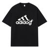 2026 Dog Bones Paw Prints Printed Graphic Y2k Harajuku Streetwear 100% Cotton T Shirt Casual Oversized Summer Men T-shirt
