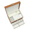 Jewelry Box Large Capacity 3 Layers Multifunctional Ring Necklace Earring Storage Box with Lock for Home