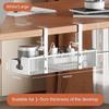 1pc Under Desk Cable Organizer Punch Free Power Strip Storage Rack Large-capacity Wire Tissue Paper Holder Cable Management Rack