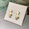 2026 New Drip-Glaze Hoop Earrings for Women C Shape Flower Geometric Earrings Buckle Sweet Cute Banquet Daily Wear Jewelry Gifts