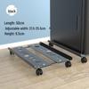 Mobile Computer Host Shelf with Wheels for Organization and Storage