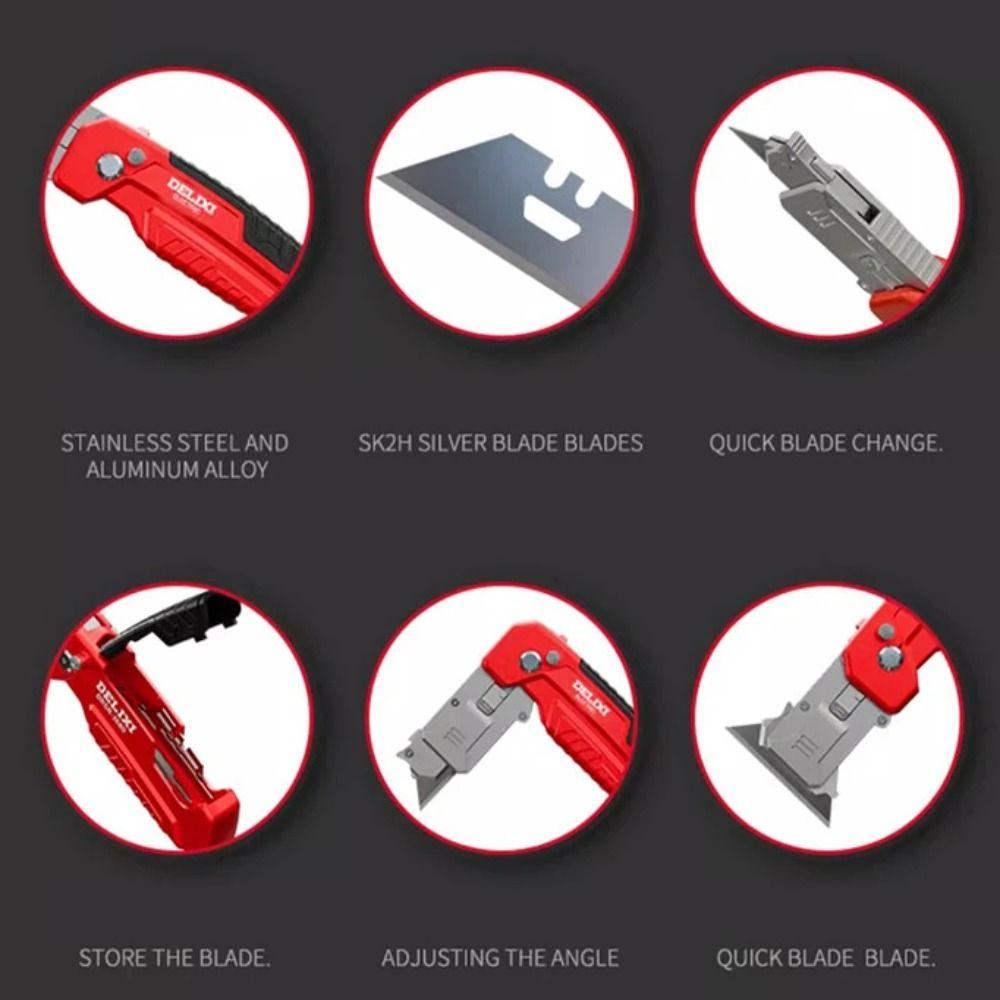 Spatola Multiuso Coltello Multiuso Manuale Blocco di Sicurezza Strumento per la Rimozione della Colla da Cucito Coltello per Incollare Pulizia