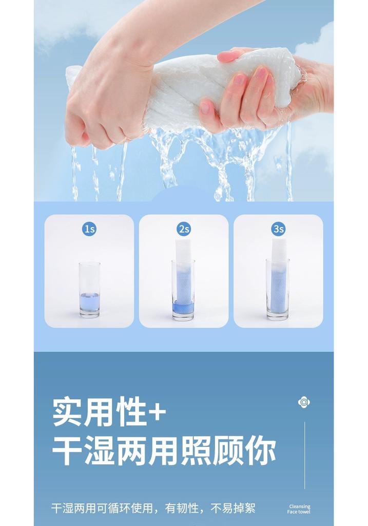 Disposable hanging and pull-out household washcloth, thickened and soft for women, suitable for use as a facial cleanser