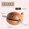 Hyack Mokugyo Buddhist Altar Accessories Set with Drumsticks, Mini Musical Instrument, Cute Wooden Whale Design [Parallel Import]