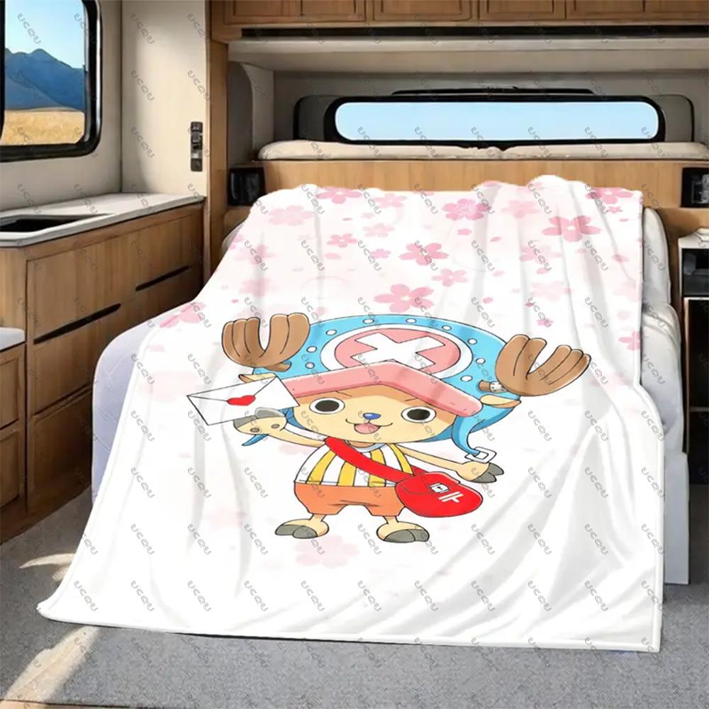 Anime ONE PIECE Tony Tony Chopper Weiche Flanelldecke Geschenk Sofa Bett Reise Büro Warm Herbst Winter Weicher Überwurf Weihnachten