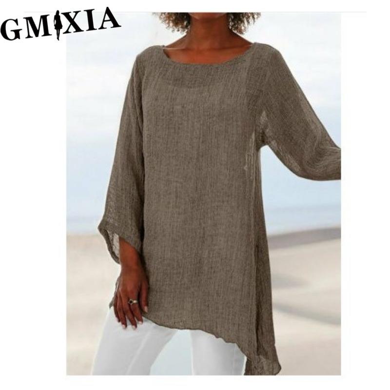 

GMXIA Women s Fashion Casual Solid Color Print Blouses & Shirts XXXXXL хаки