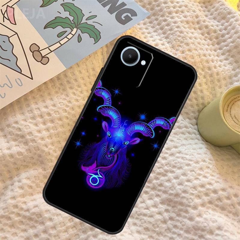 Twelve Constellations Case For Realme C67 C63 C55 C51 C75 C61 C53 C35 C65 C71 11 12 13 14 15 Pro Plus GT6 GT7 Pro