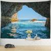 Forest River Wall Tapestry - Nature Landscape HD Print, Calming Waterfall Scene for Bedroom & Living Room Decor
