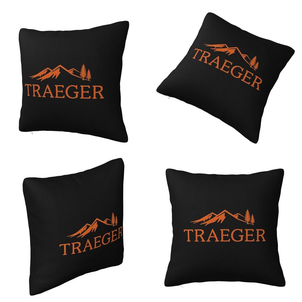 Traeger Pellet Grill Smoke BBQ Essential Square Pillowcase Cushion Cover Pillow Case Throw Pillow Cover for Home Bedroom Car