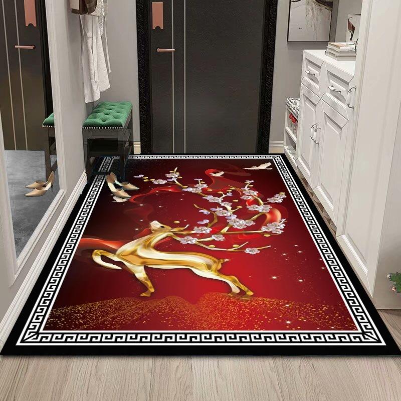 

Новый коврик для входной двери в китайском стиле, коврик для входной двери, коврик для коридора отеля, полностью покрытый коврик для коридора отеля 60*90cm