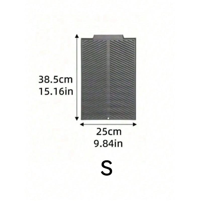 1 pieza Alfombrilla de silicona para secar platos, Alfombrilla de drenaje para utensilios de cocina, Almohadilla de drenaje de silicona para utensilios de cocina y vajilla