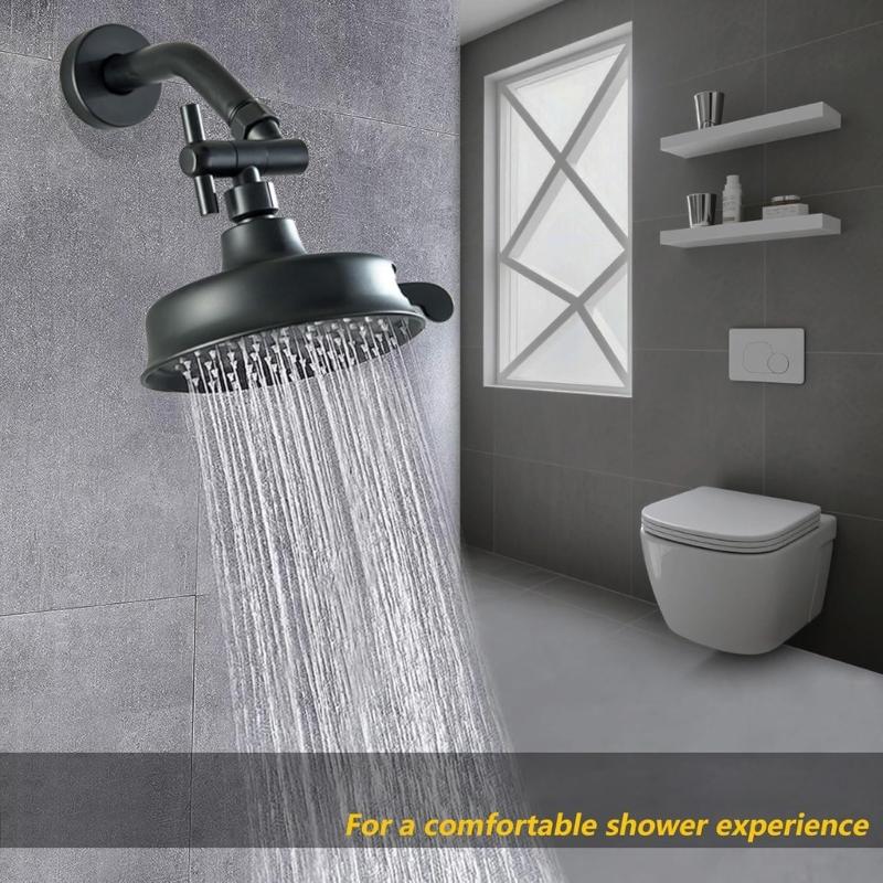 Metal Shower Head Extension Arm with 360 Rotational Function 1/2 Standard Thread Small Wall Mounts Bathroom Hardware