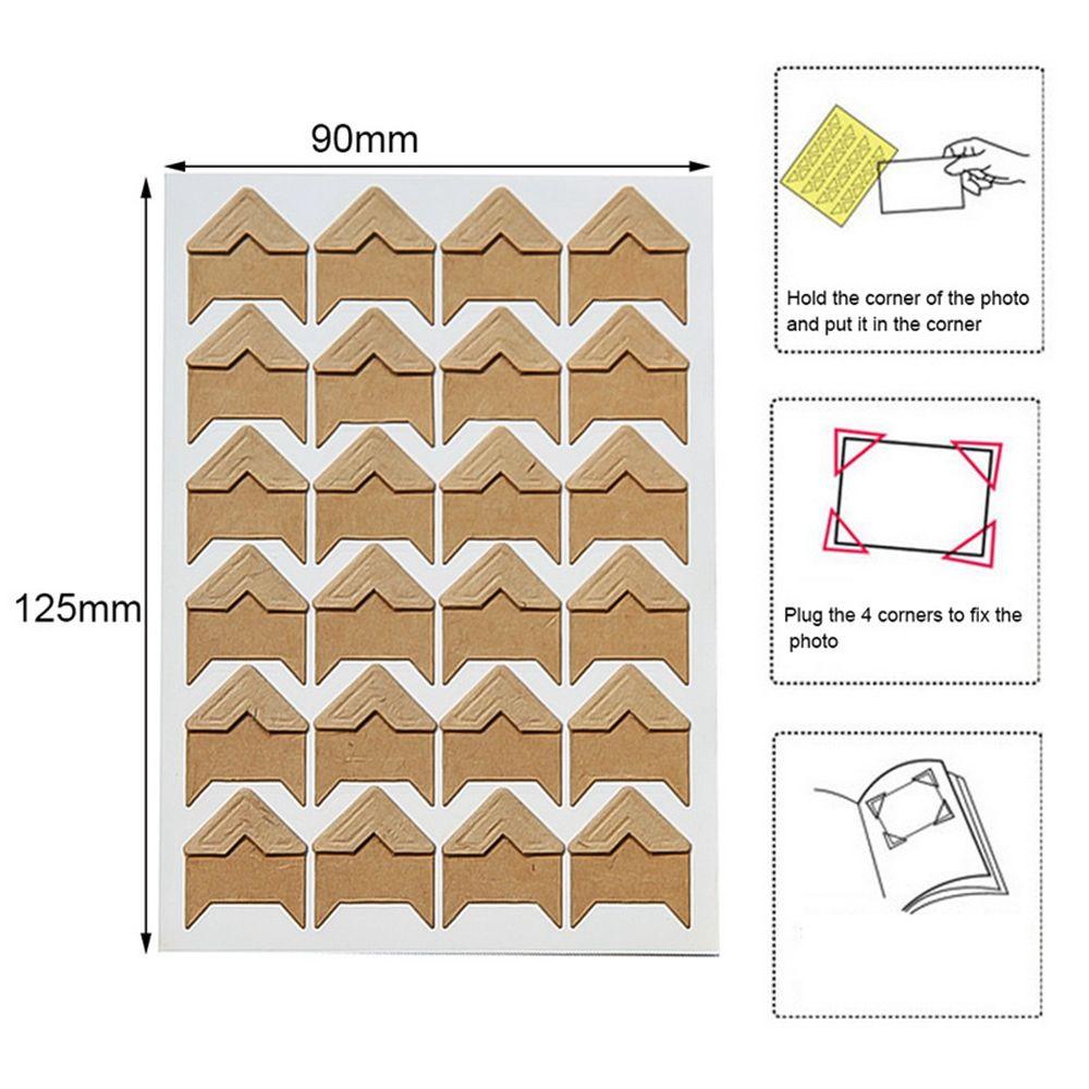 Decor Scrapbooking Vintage Photo Albums Scrapbook  Sticker Corner Sticker Picture Frame Decoration