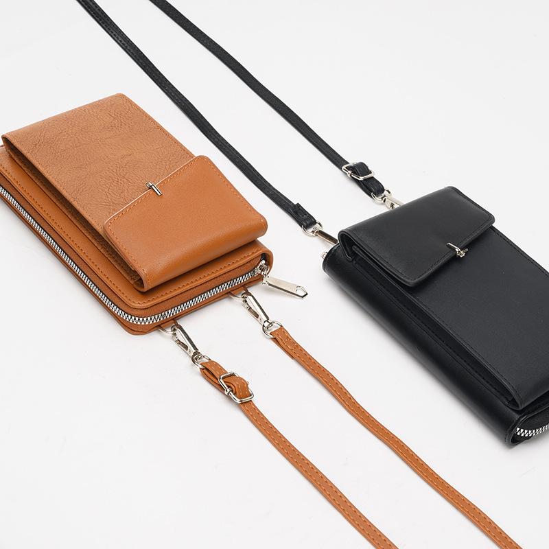 A Lightweight Zippered Single-shoulder Phone Bag That Can Be Carried Diagonally Is Fashionable
