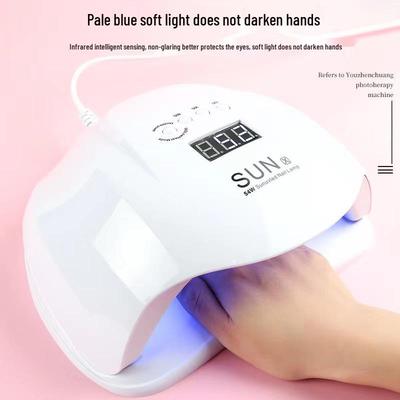 Lámpara LED Inteligente para Uñas de 54W: Secador de Esmalte de Uñas en Gel de Secado Rápido con Tecnología SUNX