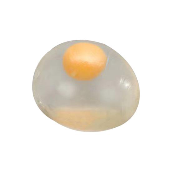 1/2/3Pcs Clear Egg Yolk Squeeze Toy Anxiety Education Single Double Yolk Egg Fidget Toy Soft Stretchy Egg Stress Ball Party Favors 1pc