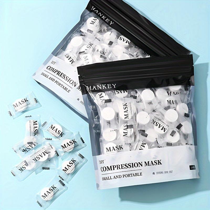 Compressed Face Mask, Disposable Facial Mask Paper, Hydrating Non-woven Facial Mask 100pcs/bag-1 Bag