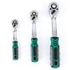 New Chrome Vanadium Steel Ratchet Wrench 72 Teeth 1/4" 3/8" 1/2" Right Angle Wrench Durable Quick Release Hand Tools Home