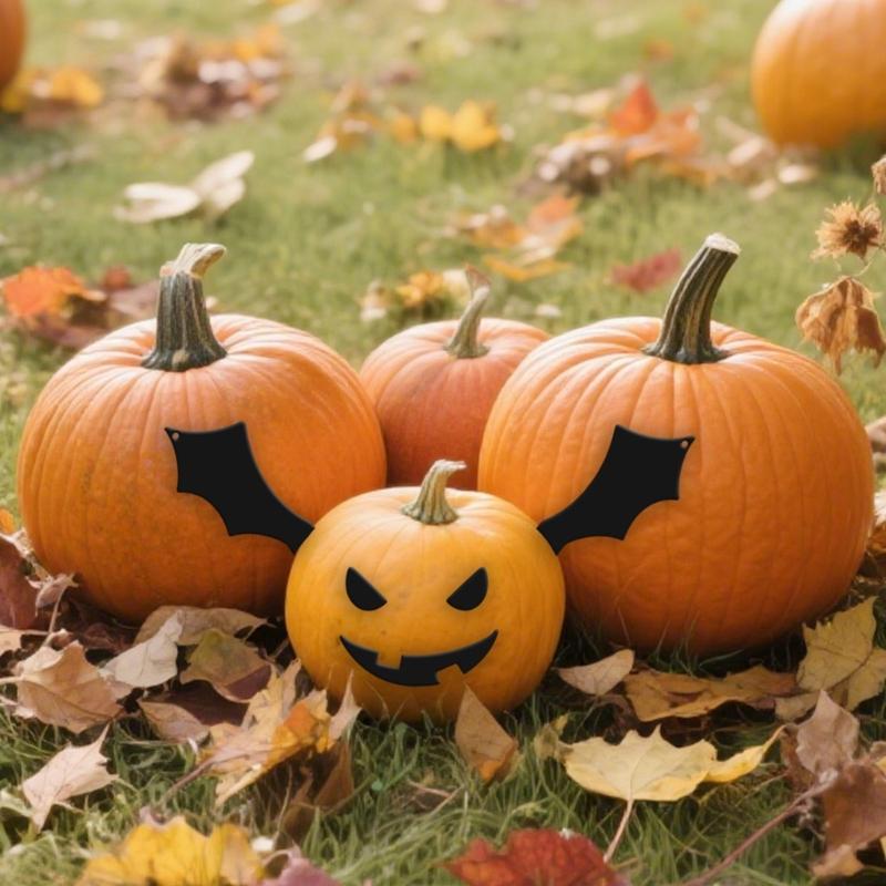 Halloween Pumpkin Decorating Inserts Craft Halloween Game Activities Party Favor Eyes Mouth for Glass Window