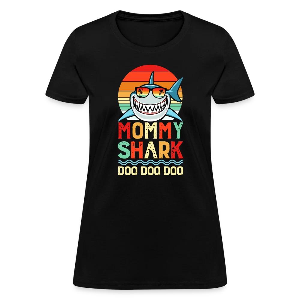 Mommy Shark Doo Doo Doo Women s Contoured T-Shirt XL