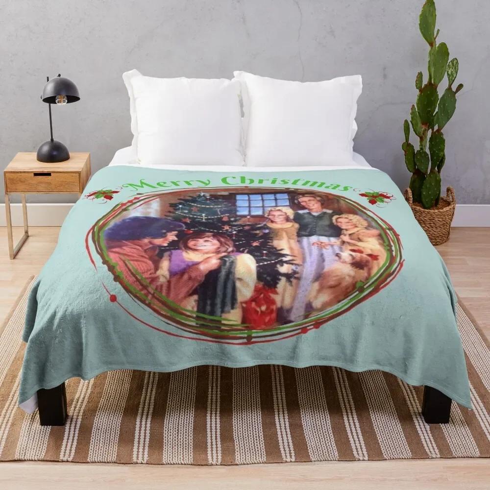 

Christmas Little House on the Prairie Throw Blanket Cute Plaid Giant Sofa Cute Bed Blankets 75X95CM