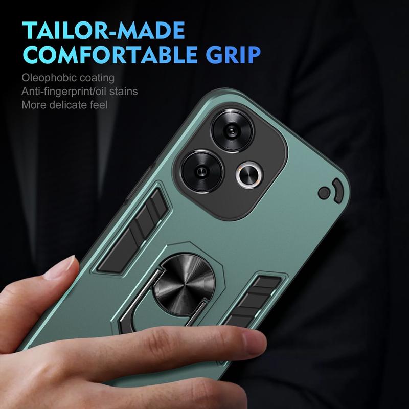 For Xiaomi Poco F6 5G Case Shockproof Armor Case For Poko Little F6 F 6 PocoF6 5G Car Magnetic Holder Ring Protect Cover