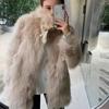 Imitation Fox Fur Coat Autumn and Winter New Temperament Plush Warm Coat