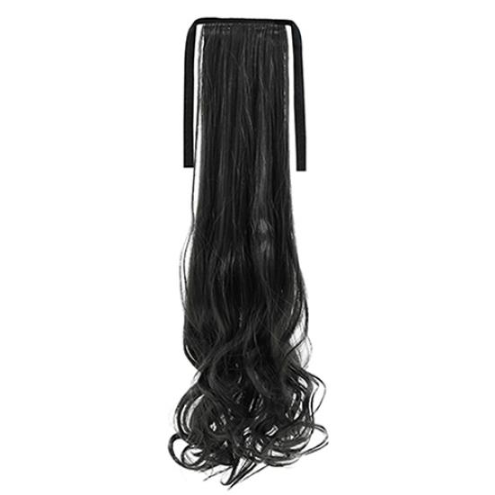 Women Long Fluffy Curly Fake Ponytail Wig Hairpiece FALSE Hair Extension