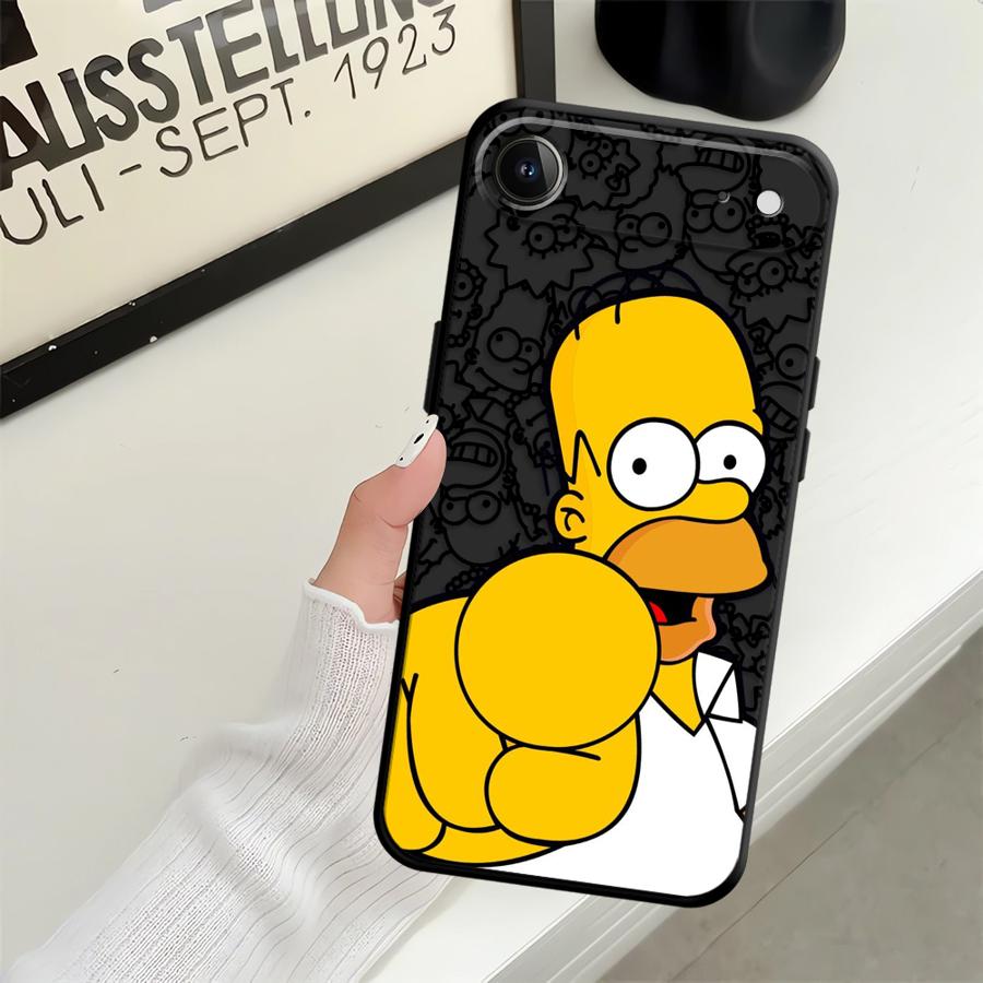 Phone Case for Apple iPhone 14 11 12 13 17 Pro Max 16 Air XR XS MAX 15 Pro 7 8 Funda Phone Cover Cute S-simpsons