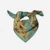 53CM Twill Silk Scarf  China Style Painting Square Scarves Wraps Bandana Small Hijab Silk Foulards Tie Headband Neckerchief