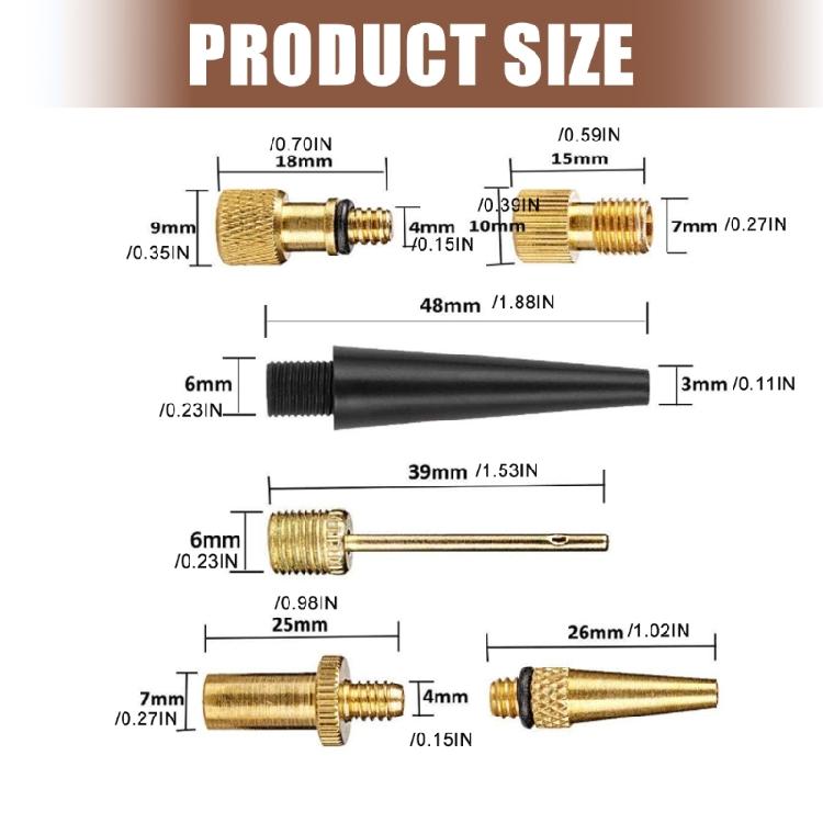 Portables Air Valves Adapters Set Car Tire Air Inflator Pumps Valves Connector Mountain Bike Gym Equipment Tires