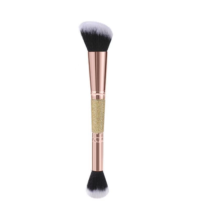 2style Makeup Brushes Powder Dual-ended Foundations Loose Powder Brush for Beginners Professional Makeup Artists