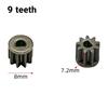 Durable Electric Hand Drill Gear 2Pcs 9-16 Teeth Parts Fit 550 775 Motor Shafts for Cordless Charging Drill Replacement