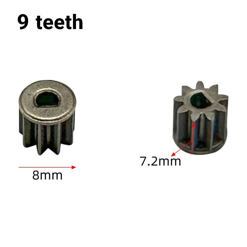 Durable Electric Hand Drill Gear 2Pcs 9-16 Teeth Parts Fit 550 775 Motor Shafts for Cordless Charging Drill Replacement