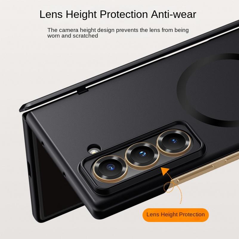 Built-in Magsafe Magnetic With Tempered Glass Film Protect Case For Samsung Galaxy Z Fold Special Spring Z Fold SE Hinge Cover