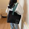 Large Capacity Canvas Bag Women's New Fashion Shoulder Lightweight Tote Bag Student Class Commuter Bag
