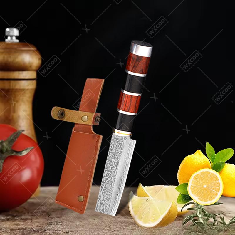 Stainless Steel Kitchen Butcher Knife for Cooking Barbecue Meat Cutting Chef Knife Handmade Forged Boning Knife with Cover