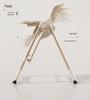 Compact Multi-Functional Baby High Chair: Recline, Fold, and Rock - Portable 2-in-1 Eating and Relaxing Chair for Infants