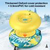 Snow Tube Inflatable Winter Snow Tube Sled Heavy Duty Snow Ski Tube for Outdoor Sledding with Thickened Handles and Oxford Cover